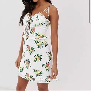 ASOS Citrus Lace Up Dress